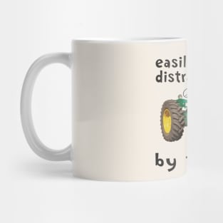 easily distracted by tractors Mug